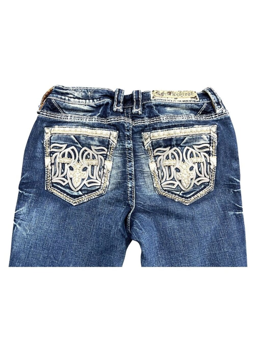Rock Revival Rosalie Skinny Distressed Denim Jeans Women's SZ 28